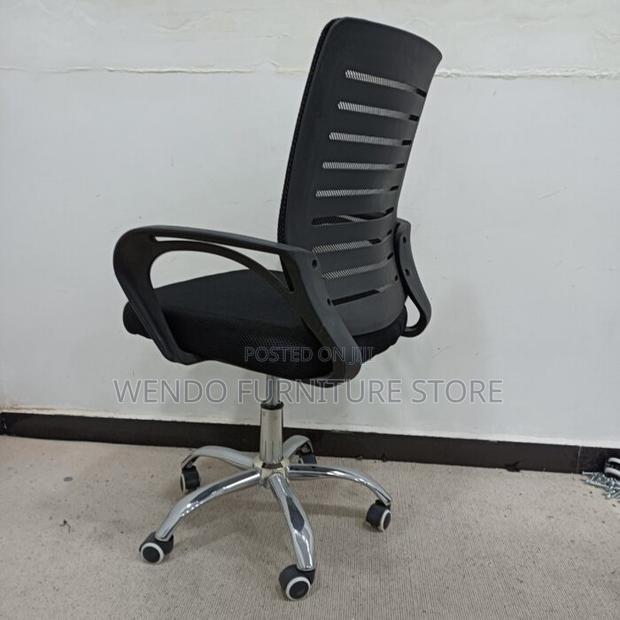 Office Chairs; Adjustable Height Ergonomic Mesh Fabric Chair - thumbnail 2