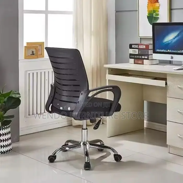 Office Chairs; Adjustable Height Ergonomic Mesh Fabric Chair