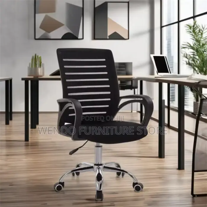 Office Chairs; Adjustable Height Ergonomic Mesh Fabric Chair