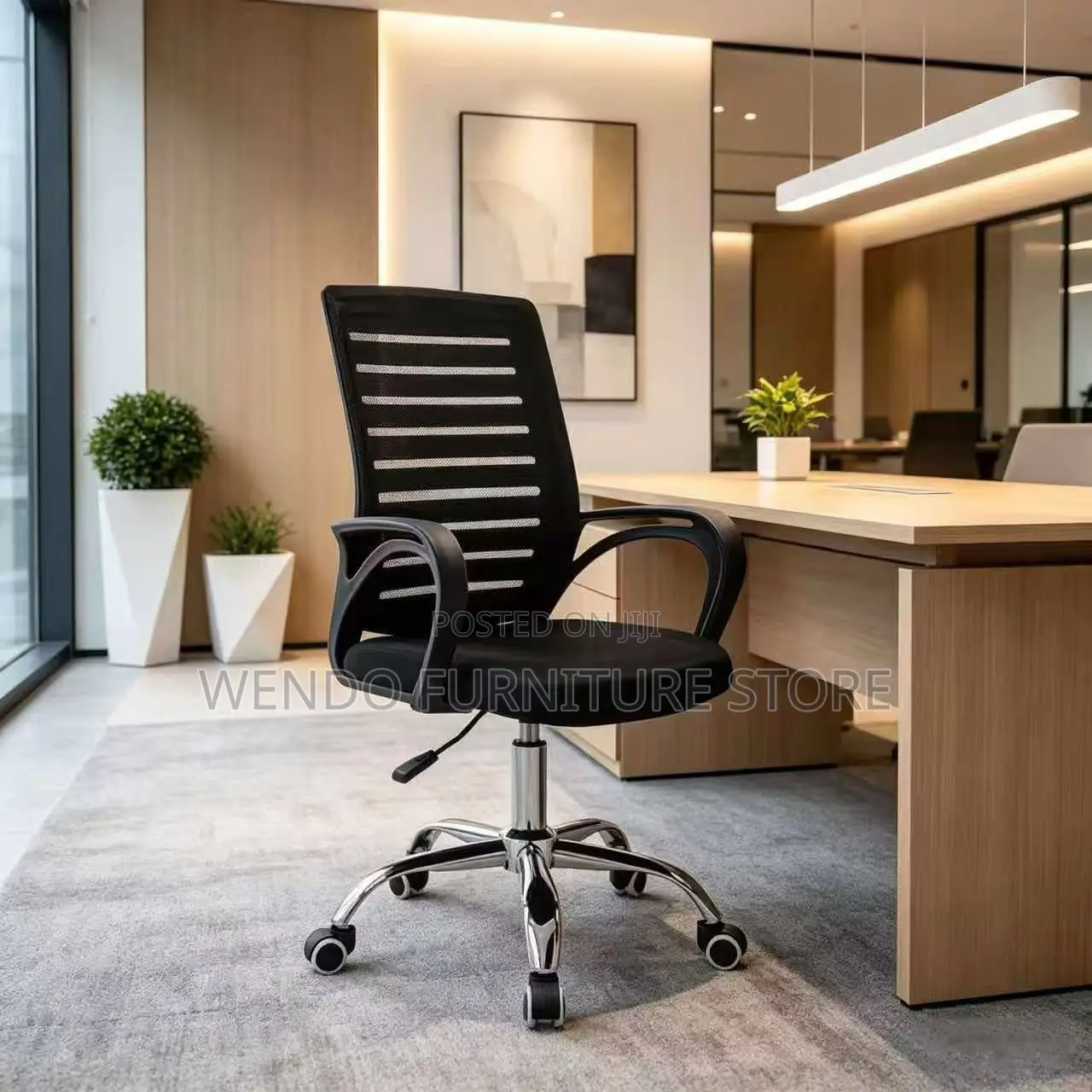 Office Chairs; Adjustable Height Ergonomic Mesh Fabric Chair