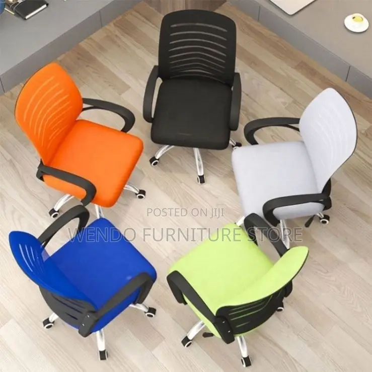 Office Chairs; Adjustable Height Ergonomic Mesh Fabric Chair