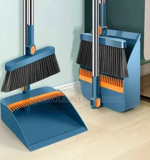 2 in 1 Foldable Rotating Broom Dustpan Set