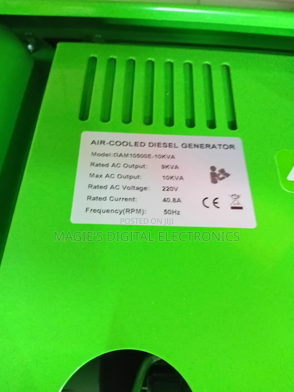 High Standard 10kva Rhino Diesel Air Cooled Generator