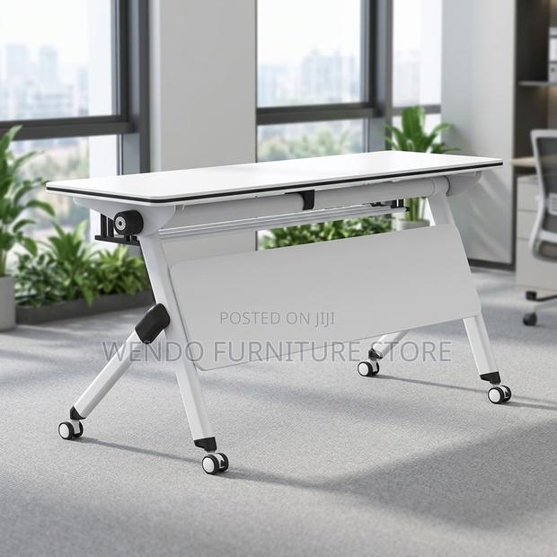 Office Desk; 1.2m Foldable Office Training Movable Table