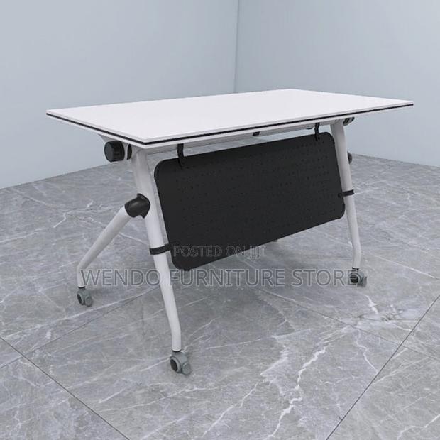 Office Desk; 1.2m Foldable Office Training Movable Table - thumbnail 4