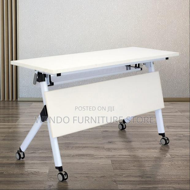 Office Desk; 1.2m Foldable Office Training Movable Table - thumbnail 5