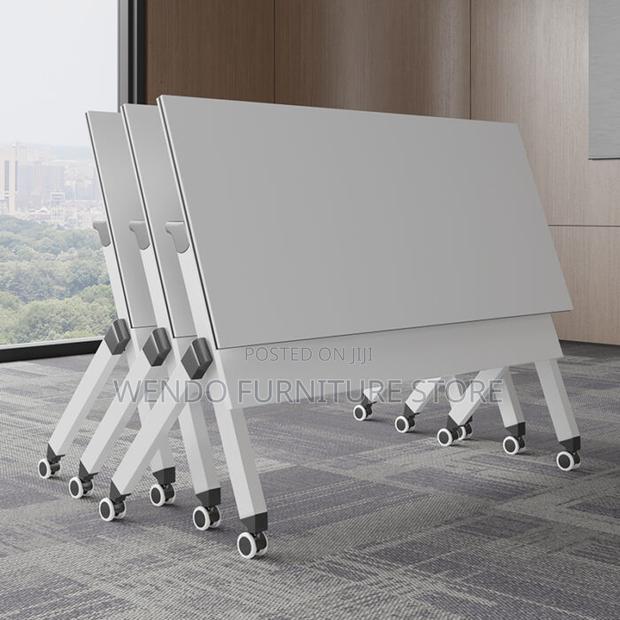 Office Desk; 1.2m Foldable Office Training Movable Table - thumbnail 8