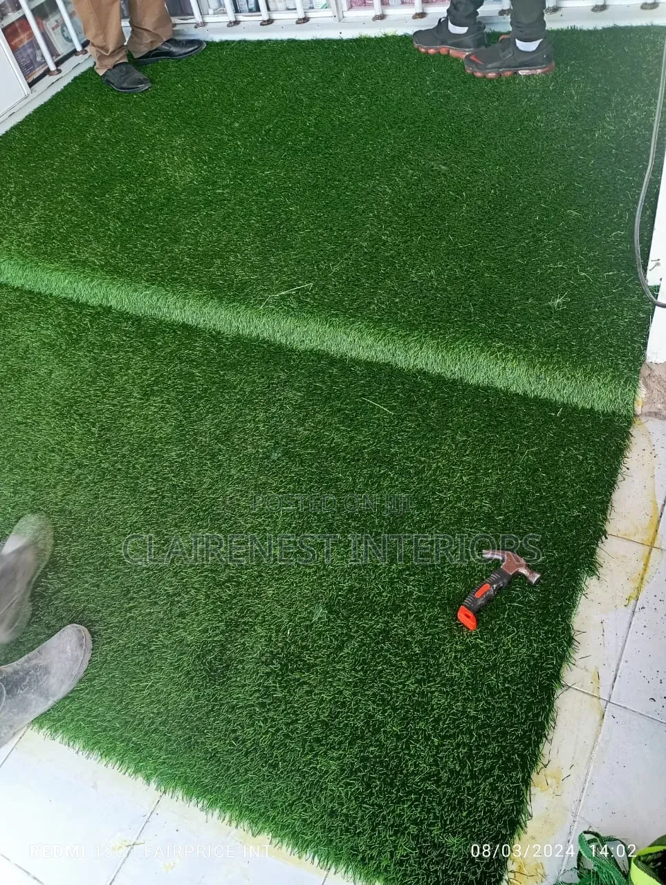 40mm Outdoor Soft, Shinny, Artificial Green Grass Carpet