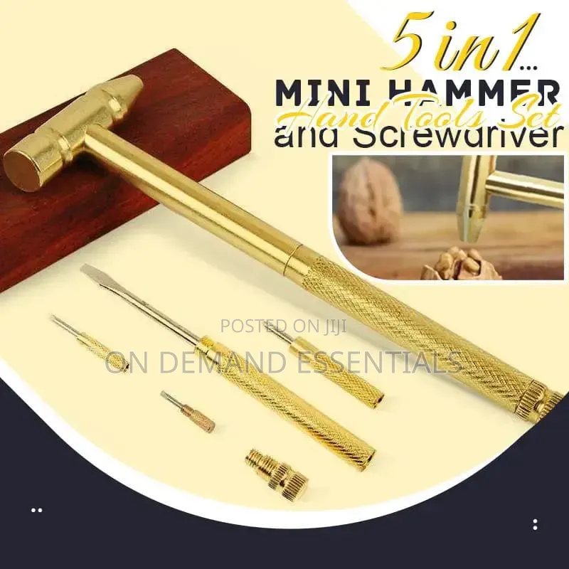 5 in 1 Multifunction Mini Hammer and Screwdriver Hand Tools Set