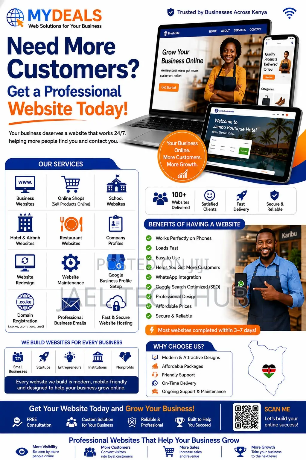 Professional Website Design in Kenya | Business, E-Commerce Company