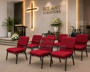 Red Unique Church Chair.