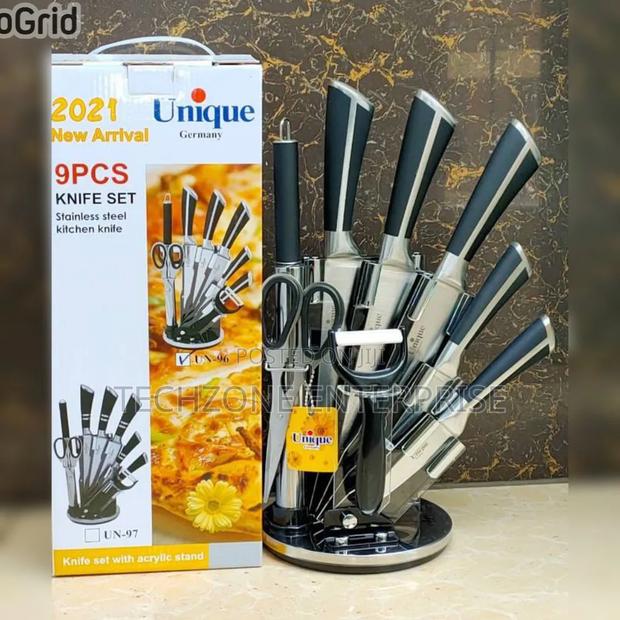 Unique Kitchen Knife Set With Durable Blades - main view