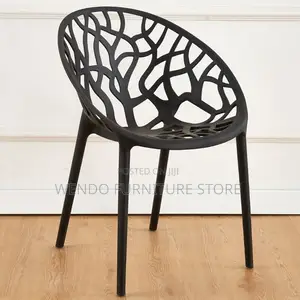 Dining Chairs; Garden Plastic Stackable Outdoor Chair