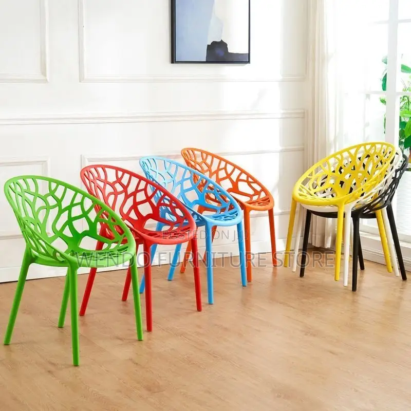 Dining Chairs; Garden Plastic Stackable Outdoor Chair