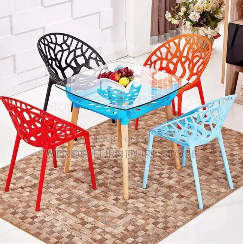 Dining Chairs; Garden Plastic Stackable Outdoor Chair