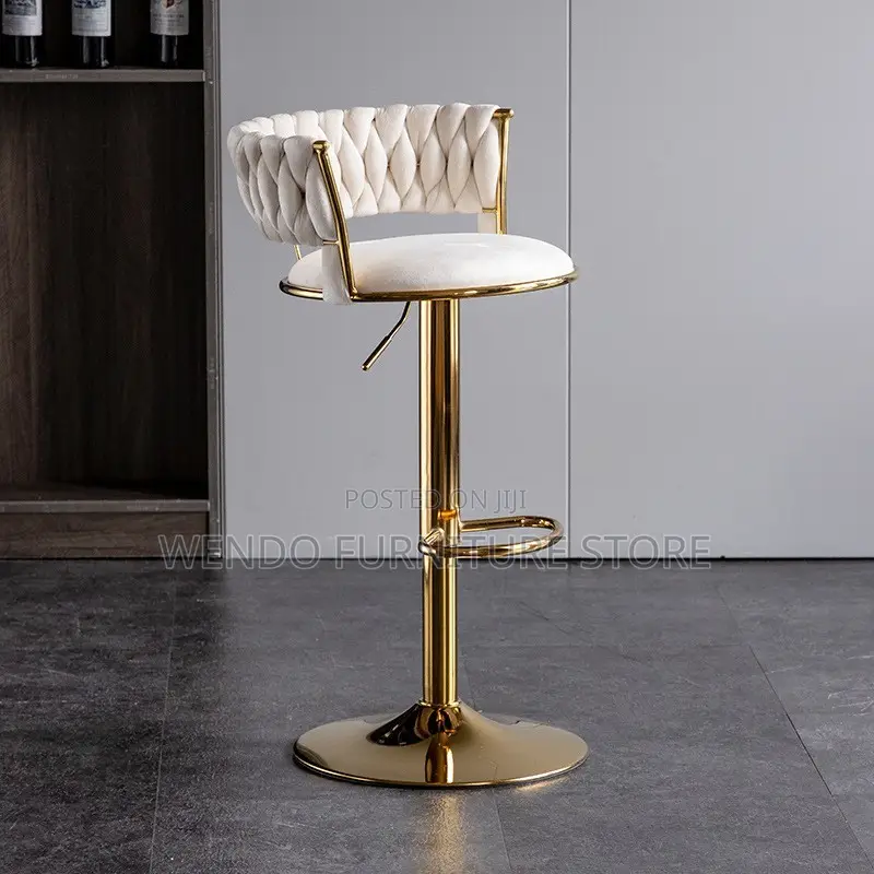 Barstool; Height Adjustable Ergonomic Comfortable Barstool