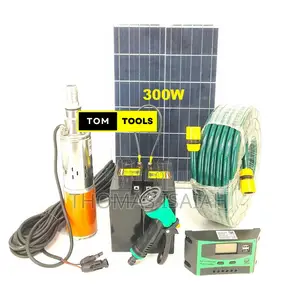24V Complete Deep Well Pump Solar Irrigation Kit With Batter