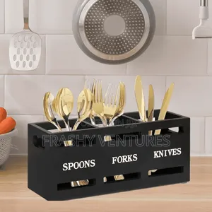 Wooden Cutlery Holder 3 Compartment