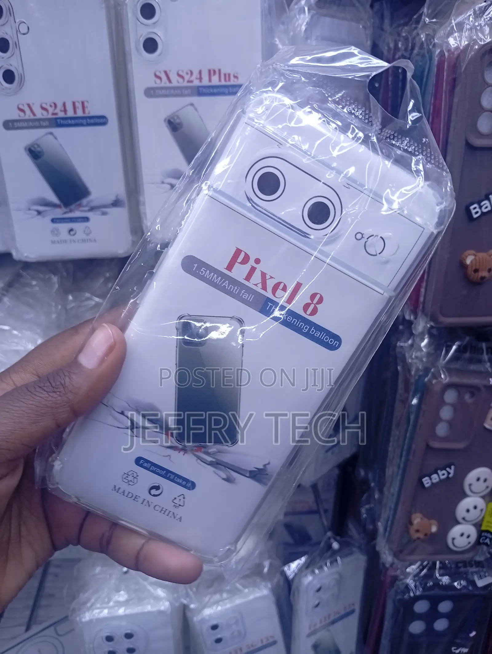 Google Pixel 8: High-Transparency Crystal Clear Case