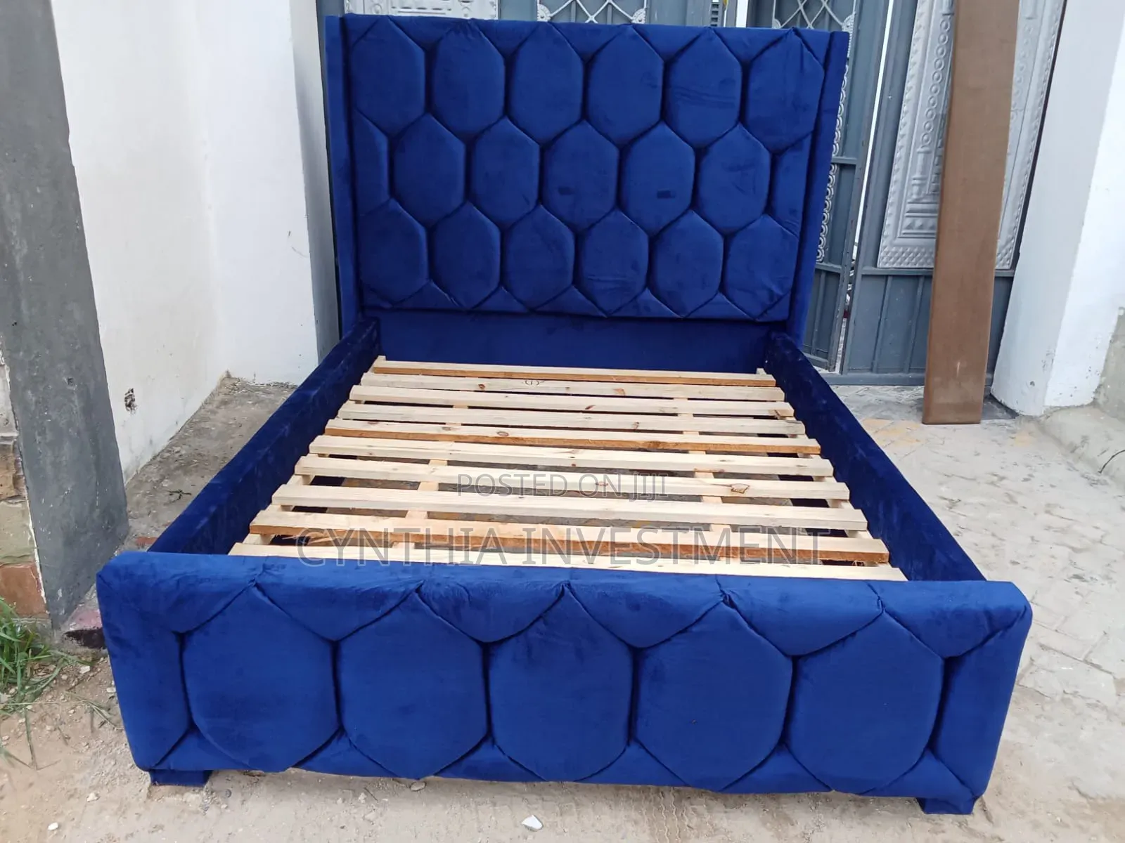 5 by 6 Navy Blue Bed