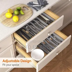 Adjustable Kitchen Drawer Organizer Cutlery Tray