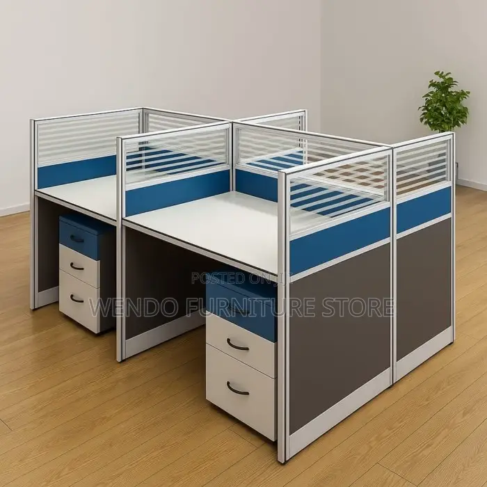 Office Workstation : Modern 4-Way Office Workstation,