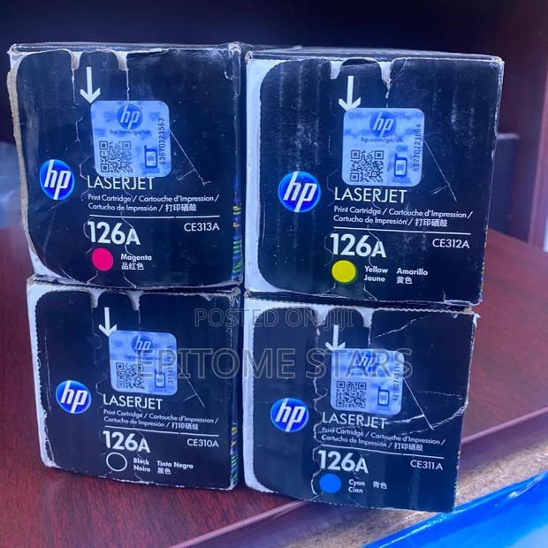 Genuine HP 126A Complete Toner Set (Black, Cyan, Yellow Magenta)