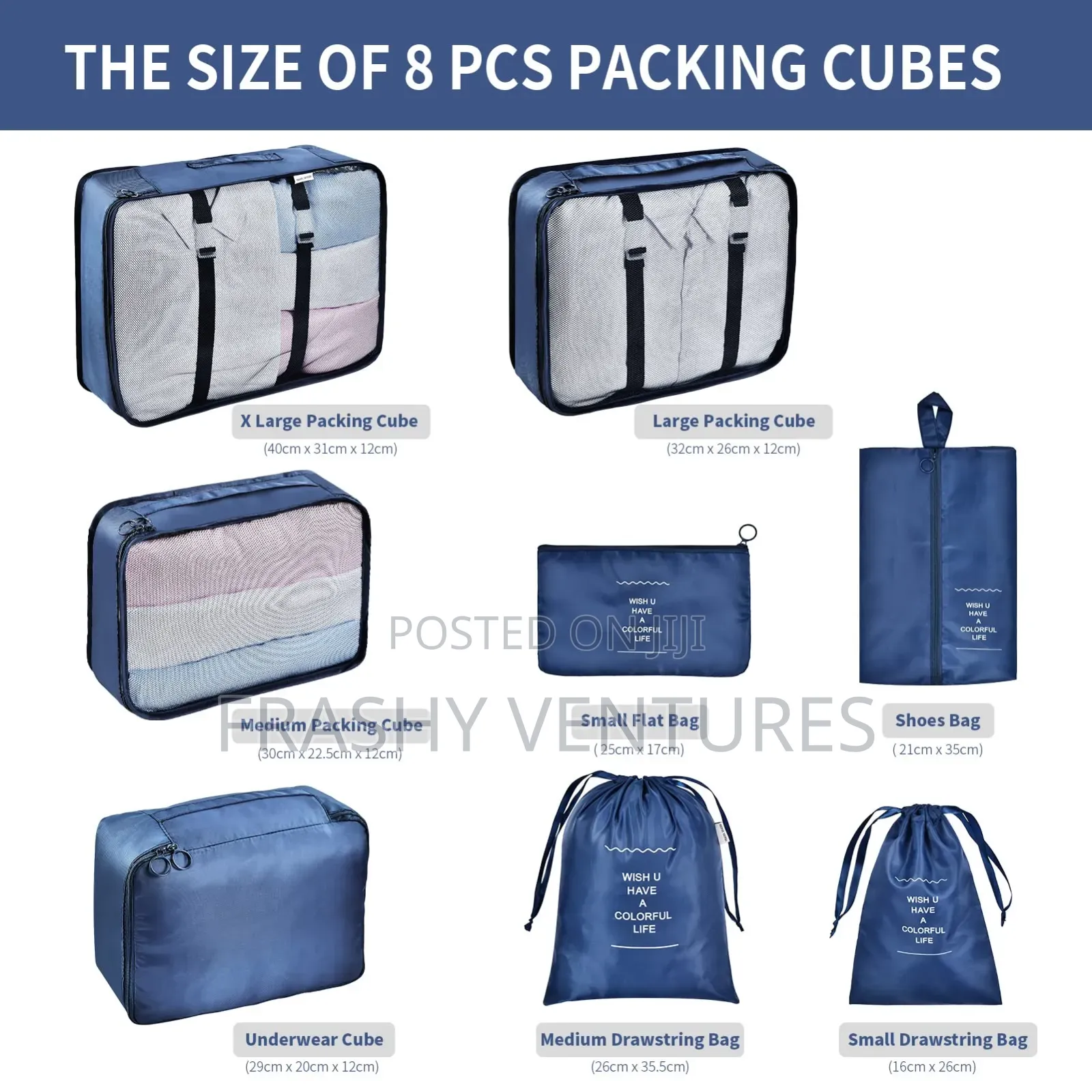 8pcs Premium Luggage Organizer