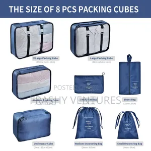 8pcs Premium Luggage Organizer