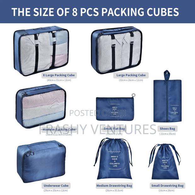 8pcs Premium Luggage Organizer