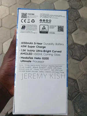 New Tecno Camon 50 Pro 256 GB Gray