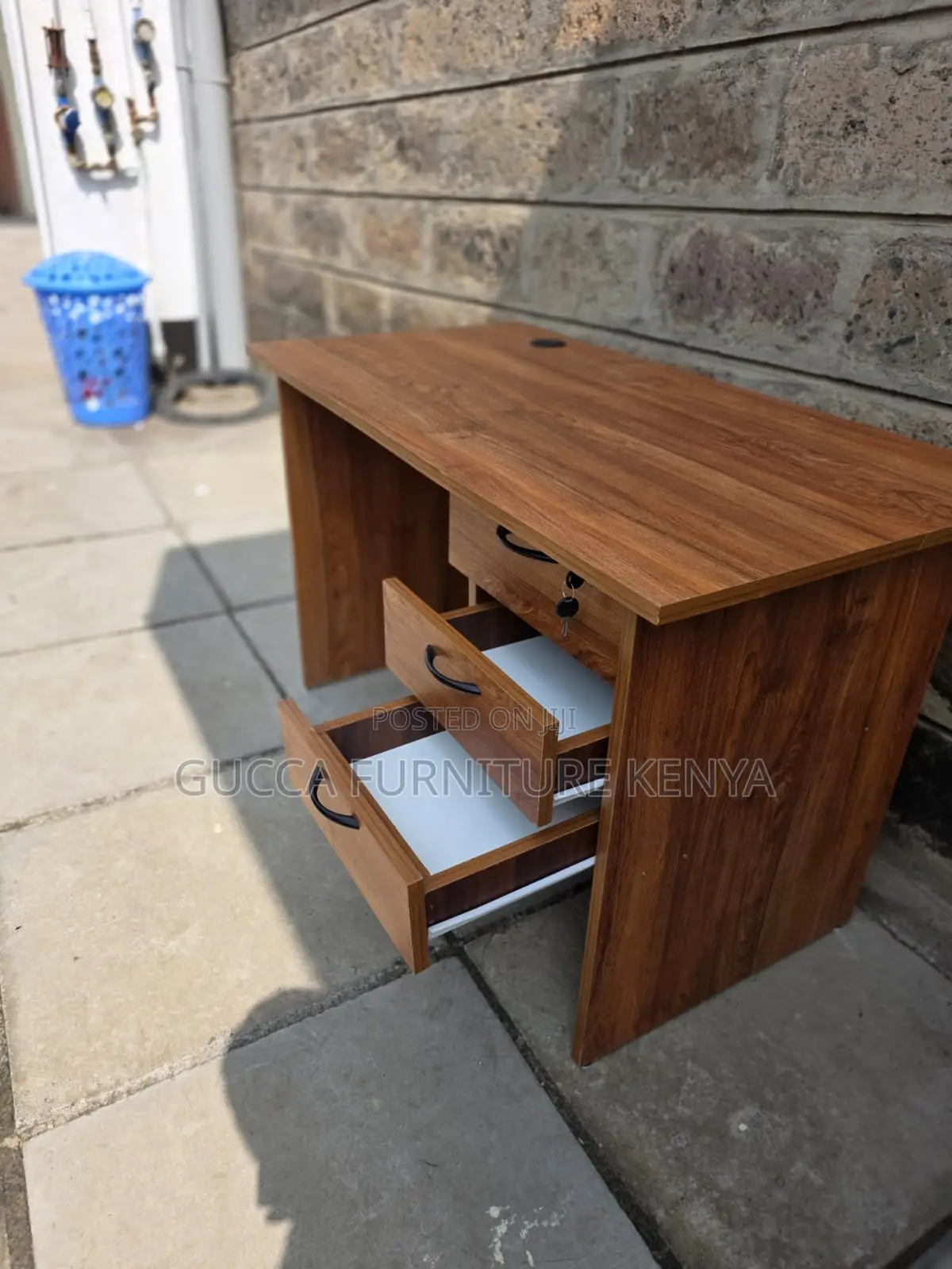 Clerical 3-Drawer Home Computer Desk