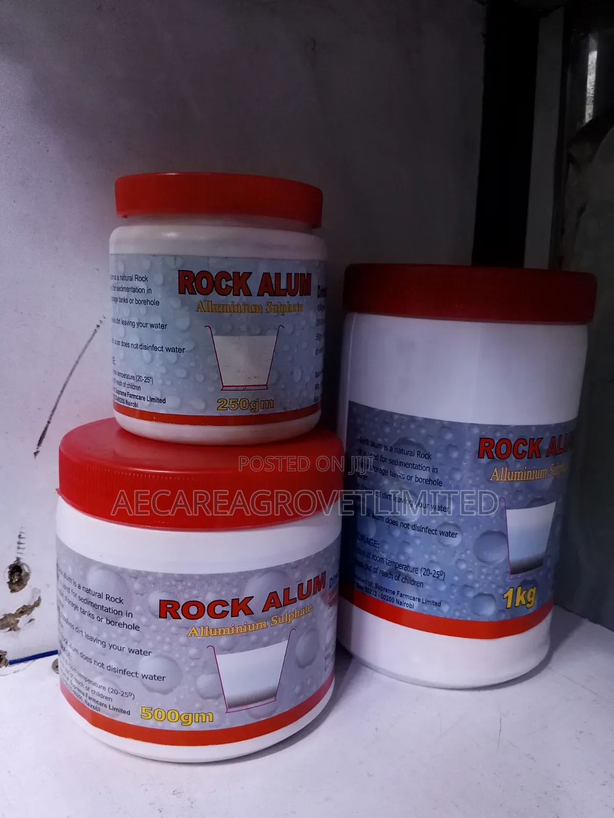 Rock Alum Aluminium Sulphate 250g, 500g, 1kg