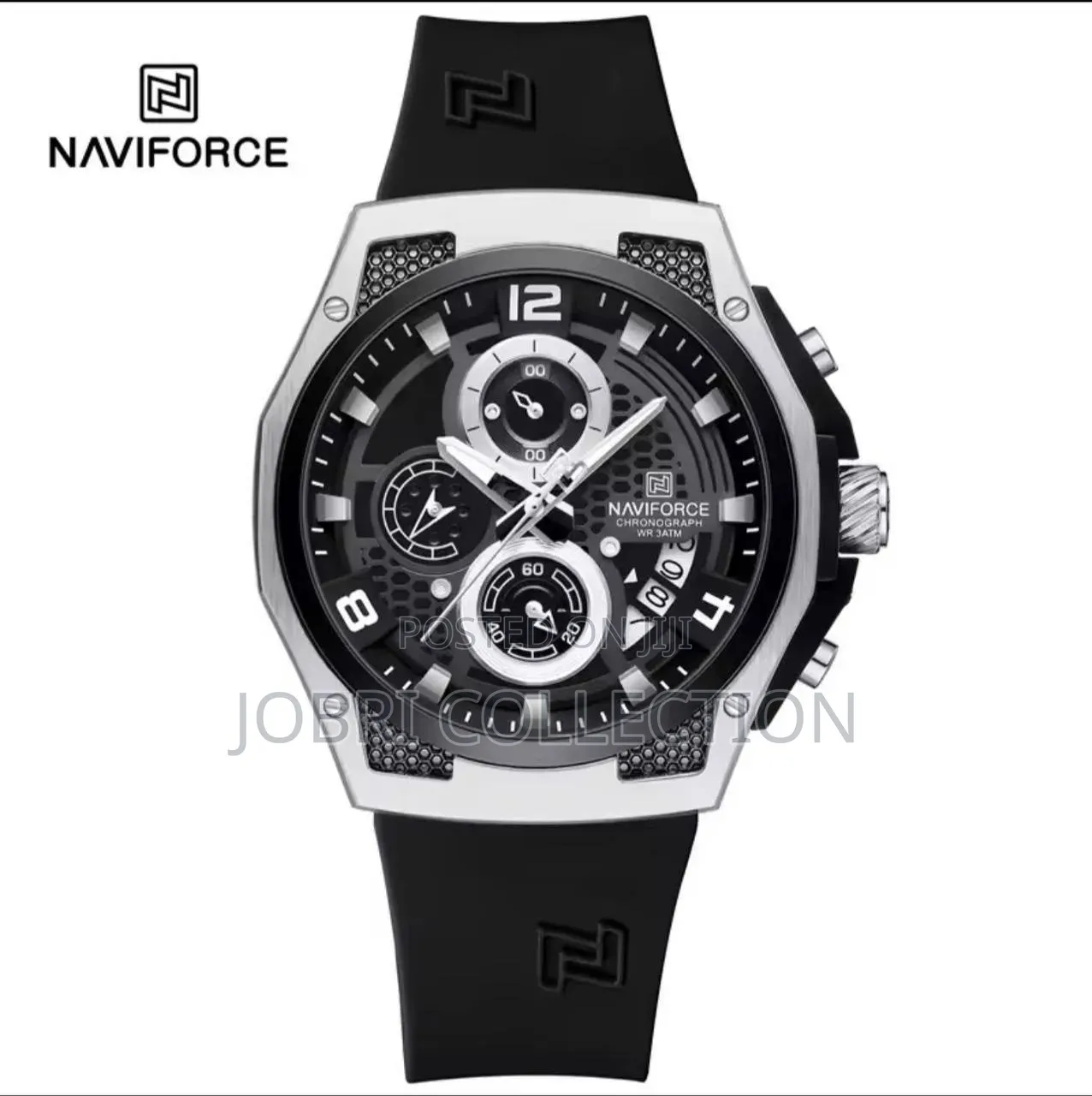 Naviforce Chronograph Gents Silicon Strap Watch