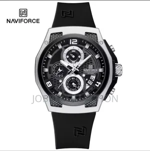 Naviforce Chronograph Gents Silicon Strap Watch