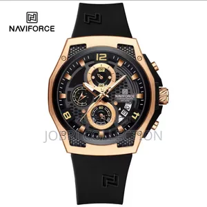 Naviforce Chronograph Gents Silicon Strap Watch