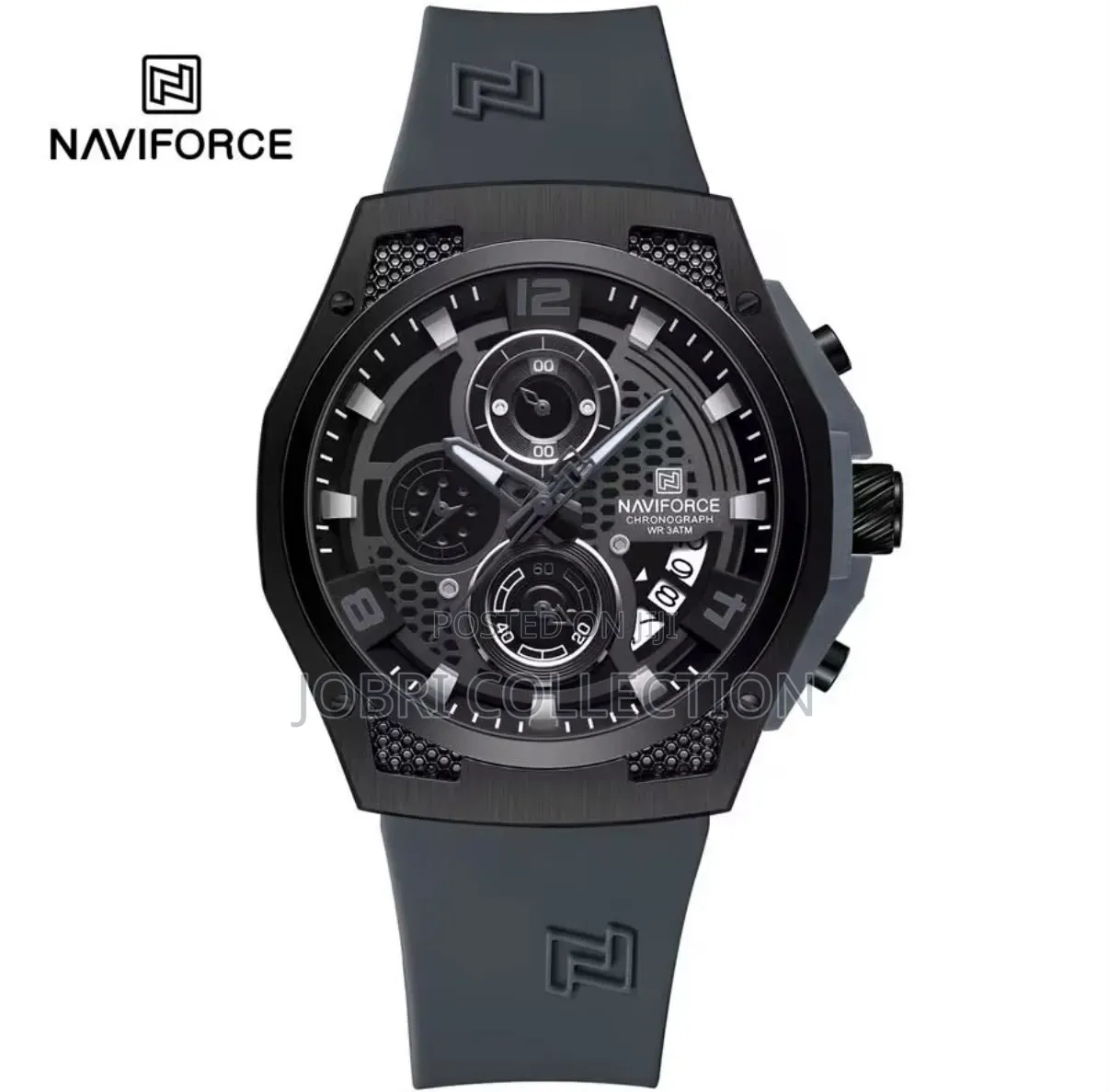 Naviforce Chronograph Gents Silicon Strap Watch