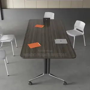 Office Table : 2.4M Modern Foldable Boardroom Table