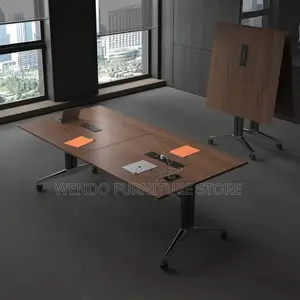 Office Table : 2.4M Modern Foldable Boardroom Table
