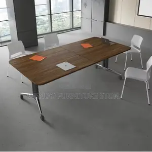 Office Table : 2.4M Modern Foldable Boardroom Table