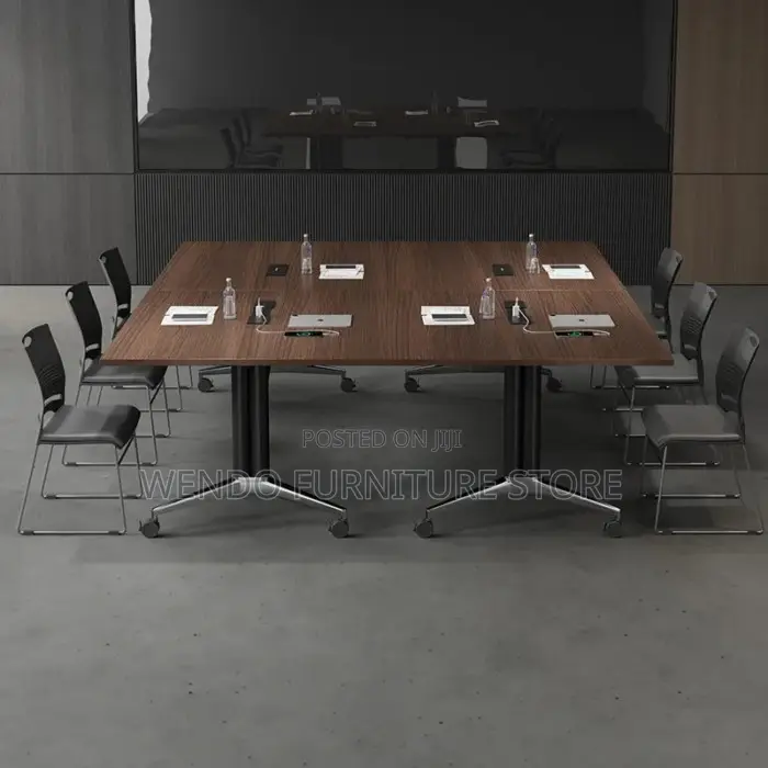 Office Table : 2.4M Modern Foldable Boardroom Table