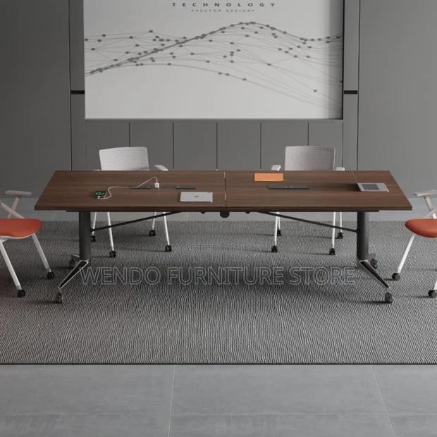 Office Table : 2.4M Modern Foldable Boardroom Table - thumbnail 7