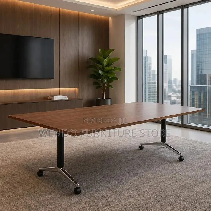 Office Table : 2.4M Modern Foldable Boardroom Table