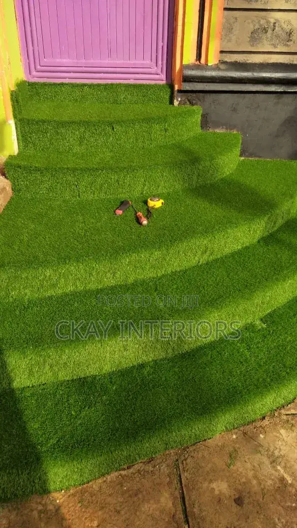 40mm Hall Entrance Staircase Artificial Green Grass Carpet