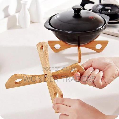 *Wooden Cross Pot Coaster