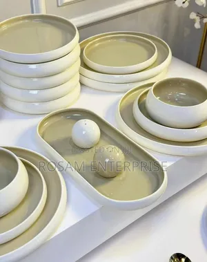 Elegant European Double Glaze Porcelain Dinner Set
 27pcs