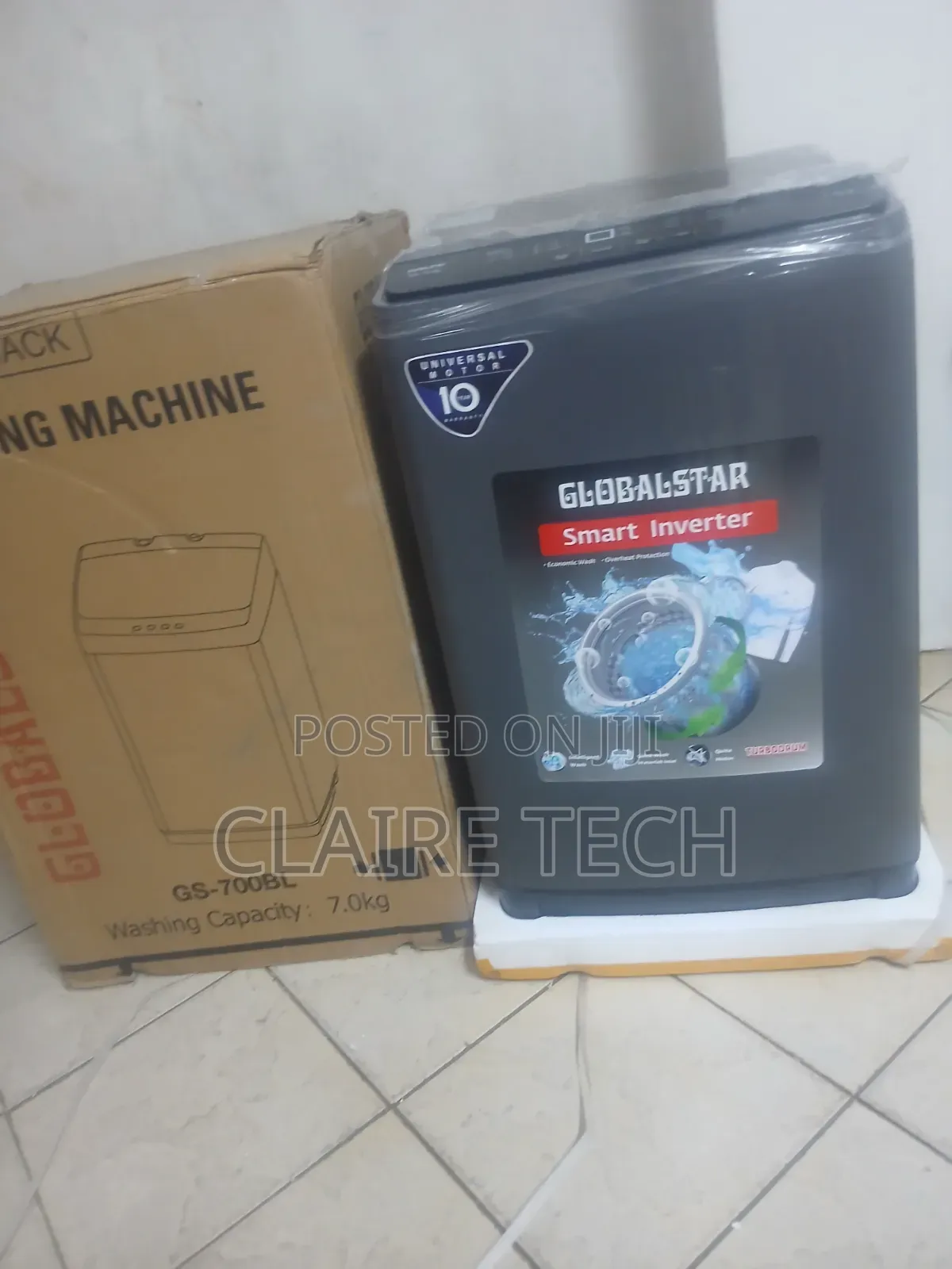Globalstar GS-700BT 10KG Automatic Washer – Large Capacity Reliable
