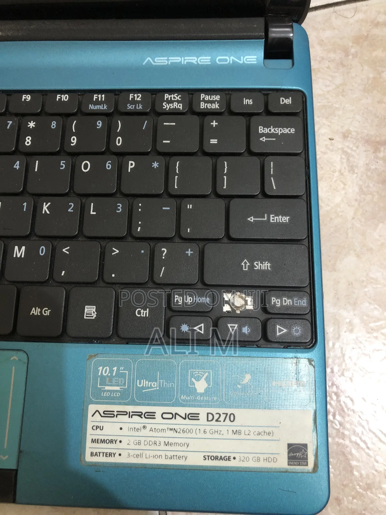 Laptop Acer Aspire 1 2GB Intel Atom HDD 320GB