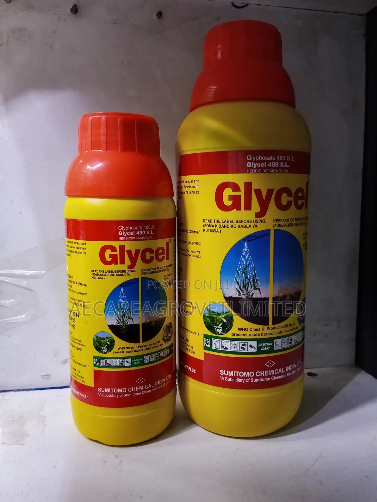 Glycel Herbicide 480 Sl 500ml, 1litre Non-Selective