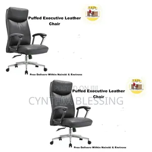 Puffed Executive Leather Chair